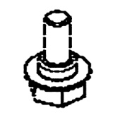 Perno de cabeza hexagonal externa plana Perno de cabeza hexagonal externa plana