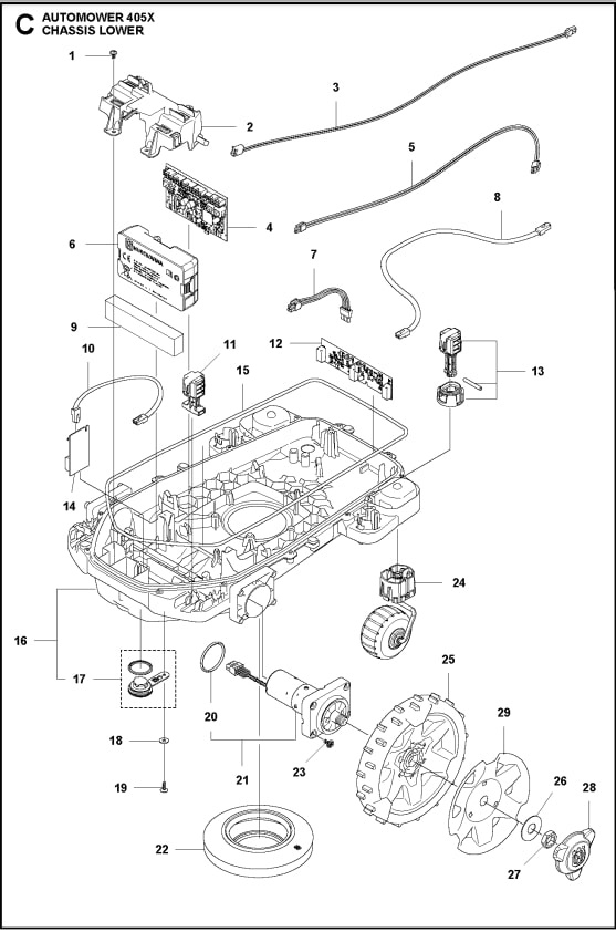 Column Assy 305, 405X, 415X, 310 Mark II, 315 Mark II