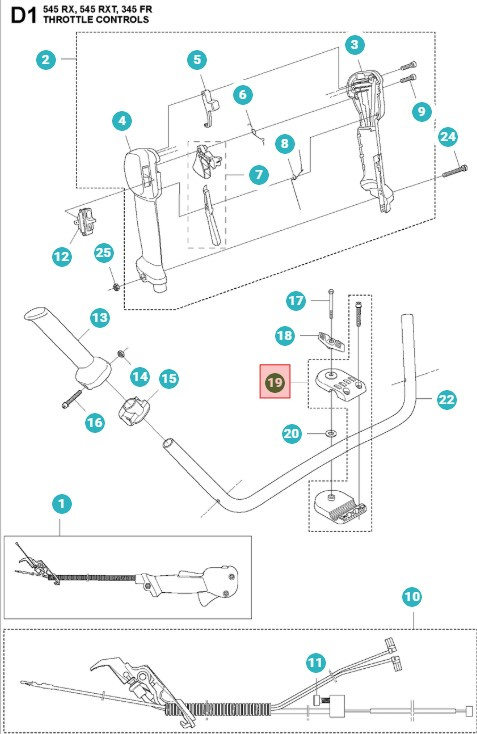Soporte manillar Recambio K 5962833-01