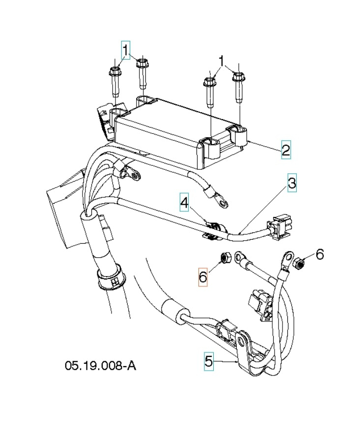 Tuerca de seguridad M6 Nyloc Insert H
