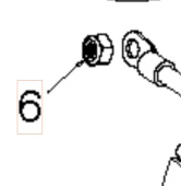 Tuerca de seguridad M6 Nyloc Insert H Tuerca de seguridad M6 Nyloc Insert H