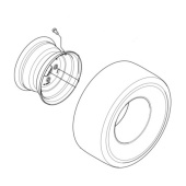 Conjunto de rueda 20X8-10 Conjunto de rueda 20X8-10