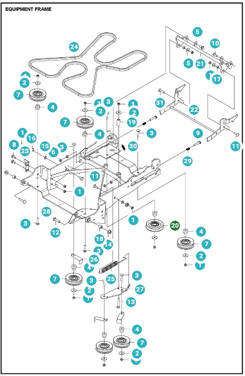 Conjunto de polea con cojinete Spa D