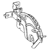 Conjunto de soporte, pieza soldada, deflector 5979923-02 Conjunto de soporte, pieza soldada, deflector 5979923-02