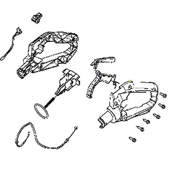 Conjunto de manija trasera 322Hd60