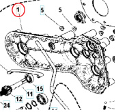 Tapa Motor Carter Izquierdo 5986767-01 Tapa Motor Carter Izquierdo 5986767-01