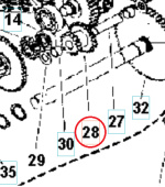 Engranaje 15-23 5986773-01 Engranaje 15-23 5986773-01