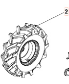 Rueda Izquierda 3.50X6 5986783-01 Rueda Izquierda 3.50X6 5986783-01