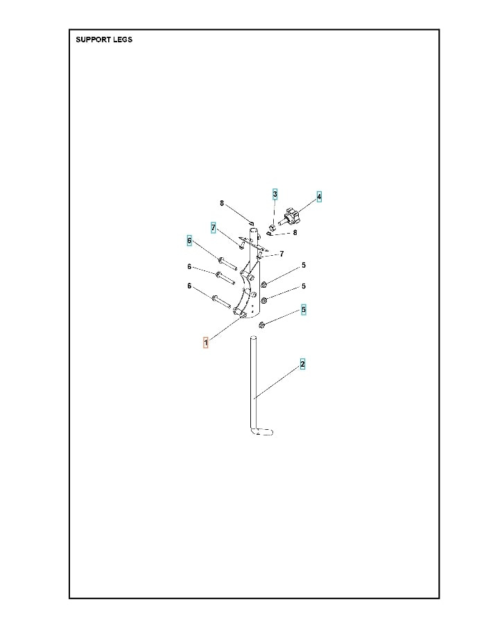 Soporte Espuela Negro Ral9005 5986805-01