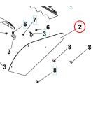 Tapa Dientes Tapa Lado Naranja 5986809-01 Tapa Dientes Tapa Lado Naranja 5986809-01