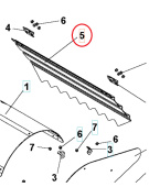 Tapa Dientes Tapa Trasera Gris Ra 5986811-01 Tapa Dientes Tapa Trasera Gris Ra 5986811-01