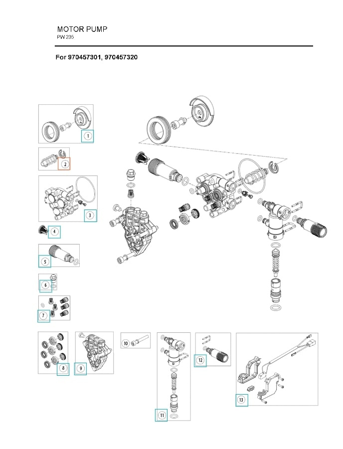 Kit Bomba Piston Dia 10 5986841-31