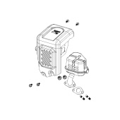 Conjunto de silenciador 5986844-17 Conjunto de silenciador 5986844-17