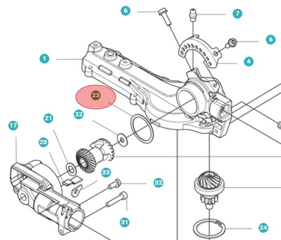 Anillo espaciador 37,5 x 31