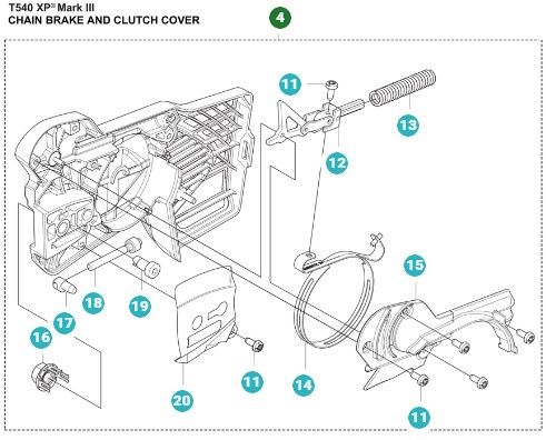 Tapa De Embrague Completa 540XP Mark III, T540XP Mark III