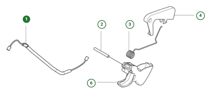 Conjunto De Cable Del Acelerador Derecho, 39 Cc