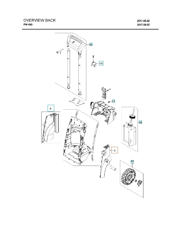 Parachoques izquierdo gris oscuro 5999888-01