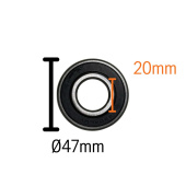 Rodamiento de bolas 6204-2 Rs Rodamiento de bolas 6204-2 Rs