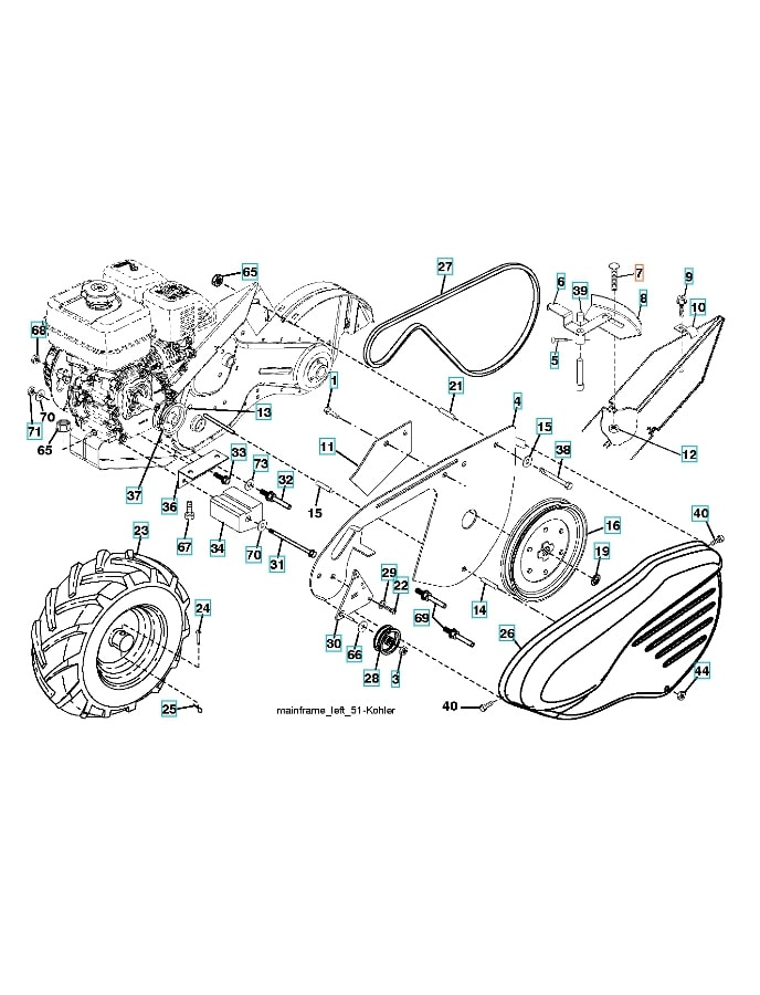 Perno De Carro,1/4-20X1/2 8721104-04