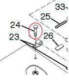 Perno, 1/4-20X1/2 8721404-04 Perno, 1/4-20X1/2 8721404-04