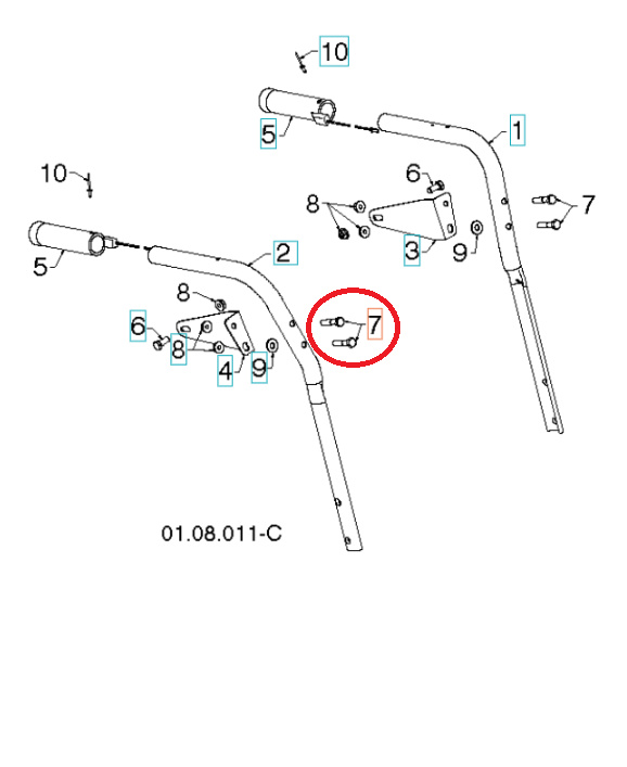 Perno, 5/16-18X1 1/2 8747805-24