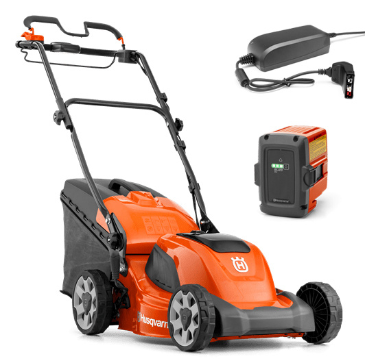 HusqvarnaLC 141iV Cortacésped A Batería + BLi20 & QC80